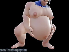 Buff Man Gets Post-haste Pregnant Over and Over asian gay sex videos big cock