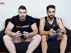 Straight friends betting on the playstation free happy-go-lucky asian sex videos