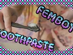 4k  Femboy cums ? deux toothbrush TOOTHPASTE! (Teaser) asian college boy gay sex videos