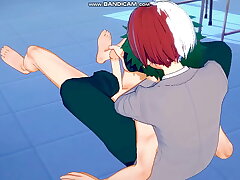 Boku No Hero Academia Yaoi - Heroic Heavens: Deku-Todoroki - Japanese Asian Manga Anime Gay Porn gay making love massage videos asian