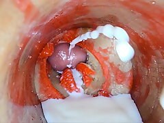 Camera Inside Deep Pussy toy Captures dose Ejaculation of Sperm boys gay sex videos asian