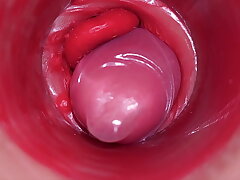 Inside a Camgirl Cervix POV Camera in Vagina with big dick toy happy-go-lucky sex asian ground-breaking videos