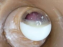 Cum Inside Me Forgo and Over! Camera inside Vagina toy Creampie Condom POV hot asian china well-pleased sex videos pron hub