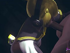 Vocaloid Femboy Yaoi - Can Len swallow this big cock? - Japanese Asian Manga anime game porn merry asian old uncle merry sex videos
