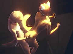 Floccus Yaoi - Fox gives schoolboy a handjob then fucks him against the wall in an alley - Anime Manga Asian Japanese Game Porn Gay gay men asian sex videos